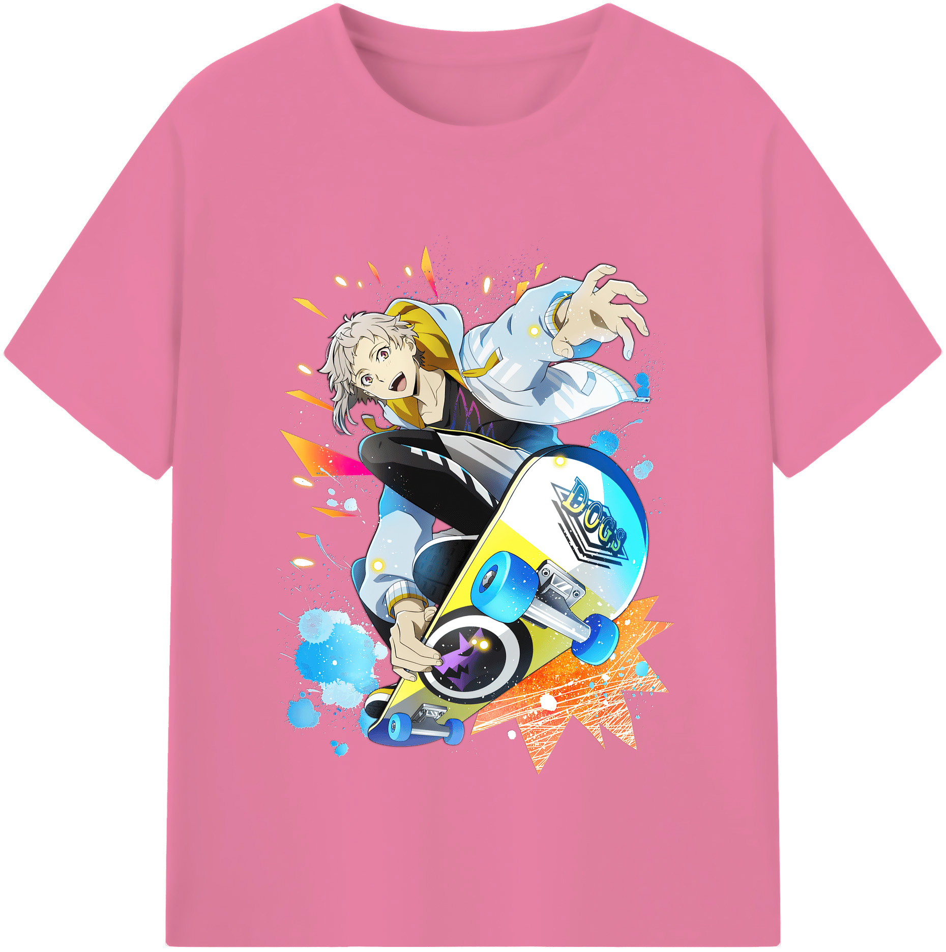 （画像用） 文豪ストレイドッグス Bungo Stray Dogs 綿100％半袖Tシャツ（フロントプリント）
